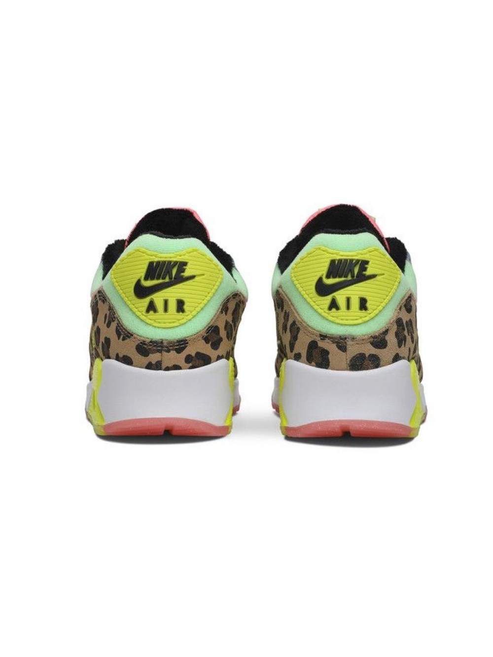 Nike Wmns Air Max 90 LX 'Illusion Green' Denim Leopard Sneakers - Size W 9/M 7.5 - Picture 2 of 11